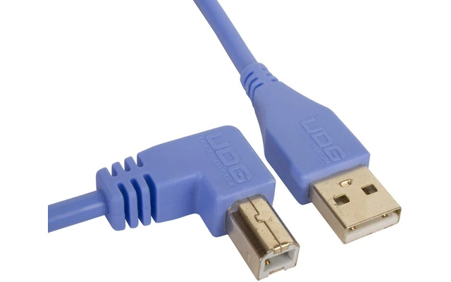 UDG Ultimate Cable USB 2.0 USB A >> USB B - Acodado 1 metro - Azul